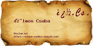 Álmos Csaba névjegykártya